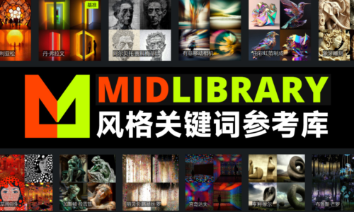 Midlibrary！收录 2000+ 风格关键词的Midjourney提示资源库-知计