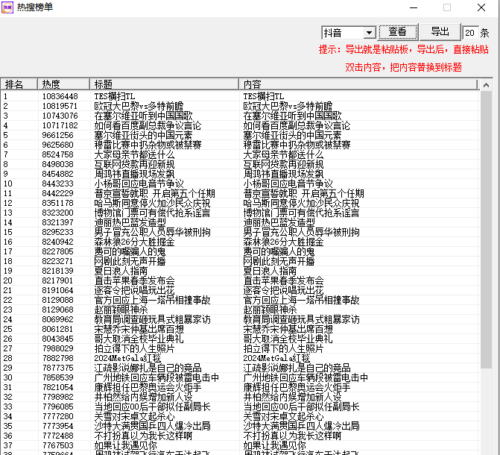 热点、热搜榜单工具-知计