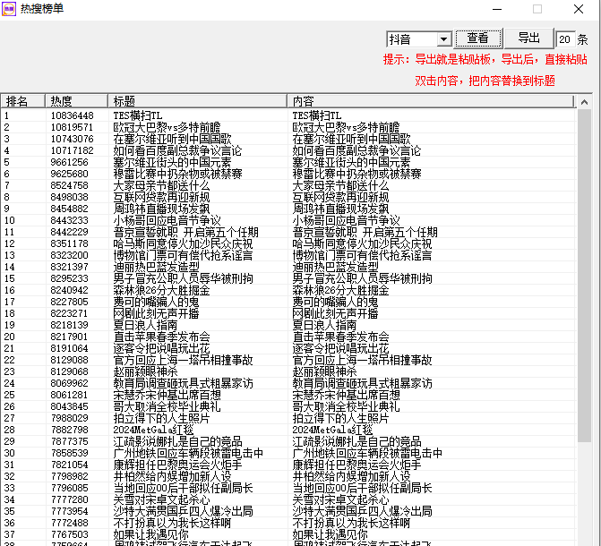 热点、热搜榜单工具-知计