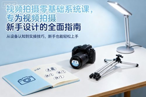 视频拍摄零基础系统课,专为视频拍摄新手设计的全面指南