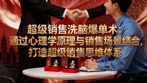 超级销售洗脑爆单术:通过心理学原理与销售场景结合,打造超级销售思维体系-知计