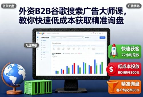 外资B2B谷歌搜索广告大师课,教你快速低成本获取精准询盘-知计