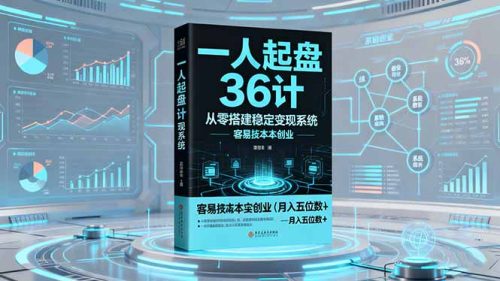 一人起盘36计:从零搭建稳定变现系统,实现低成本创业,月入五位数+-知计