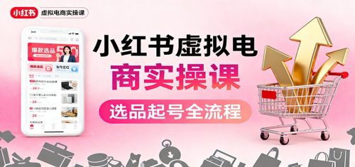 小红书虚拟电商实操课：选品起号+AI 内容创作+店铺运营+引流私域+自动化发笔记-知计