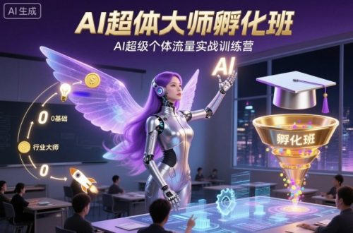 AI超体大师孵化班，AI超级个体流量实战训练营-知计