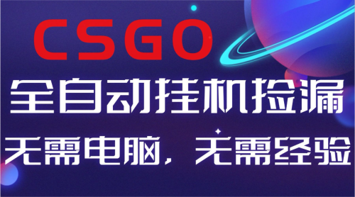【副业好项目】全球火爆游戏CSGO自动捡漏,新手小白日入500+-知计