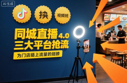 同城直播实操班4.0，三大平台抢流，为门店插上流量的翅膀-知计