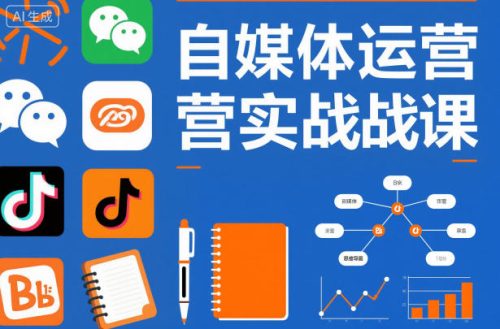 自媒体运营实战课，掌握一套系统的自媒体运营底层方法论，成为优秀的内容创作者-知计