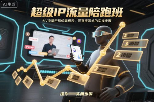 超级IP流量陪跑班,大V流量密码倾囊相授,可直接落地的实操步骤-知计