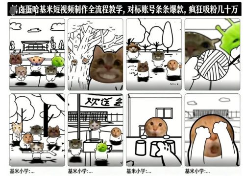 卤蛋哈基米短视频制作全流程教学，条条爆款，疯狂吸粉几十万