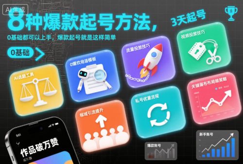 8种爆款起号方法，0基础都可以上手，爆款起号就是这样简单-知计