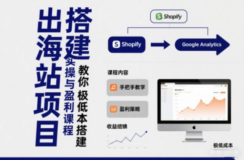 小淘出海站项目，搭建实操与盈利课程，手把手教你用极低成本搭建-知计