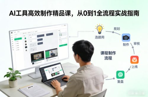 AI工具高效制作精品课，从0到1全流程实战指南-知计