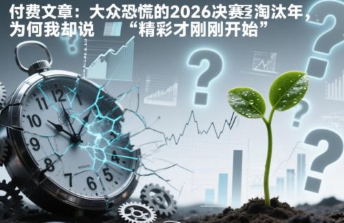 付费文章：大众恐慌的2026决赛淘汰年，为何我却说“精彩才刚刚开始”？-知计