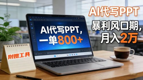 AI 代写做 PPT！一单狂赚 800+，风口期月入 2 万(工具 + 提示词直接送)-知计