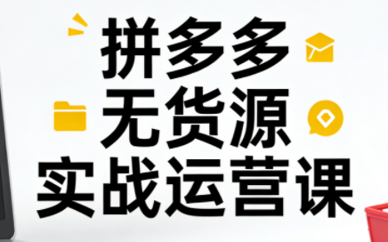 子枫老师·拼多多无货源实战运营课(更新12月)