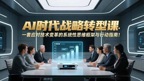 AI时代战略转型课：一套应对技术变革的系统性思维框架与行动指南！-知计