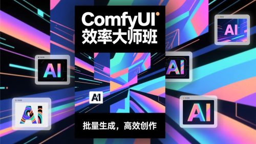 ComfyUI效率大师班：工作流搭建，批量生成，将个人AI出图效率提升5-10倍，月接单收入1-3万-知计