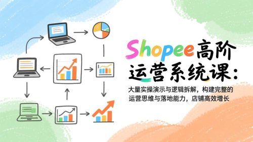 Shopee高阶运营系统课:大量实操演示与逻辑拆解,构建完整的运营思维与落地能力,店铺高效增长