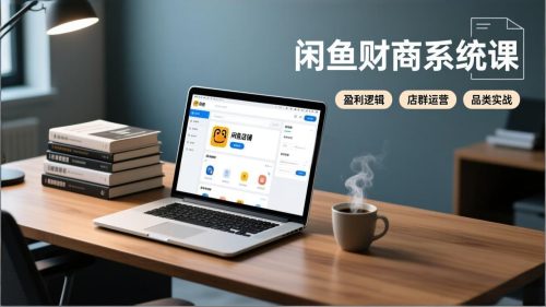 闲鱼财商系统课：从盈利逻辑、店群运营到品类实战，实现稳定月入过万-知计