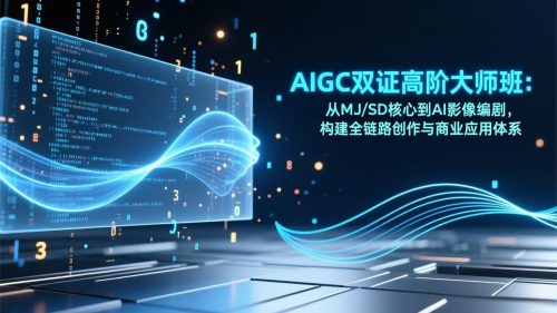 AIGC双证高阶大师班：从MJ/SD核心到AI影像编剧，构建全链路创作与商业应用体系-知计