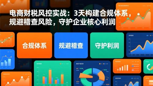 电商财税风控实战：3天构建合规体系，规避稽查风险，守护企业核心利润-知计