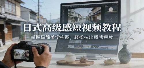 日式高级感短视频教程:掌握极简美学构图,轻松拍出质感短片-知计