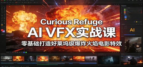 Curious Refuge AI VFX实战课，零基础打造好莱坞级爆炸火焰电影特效-知计