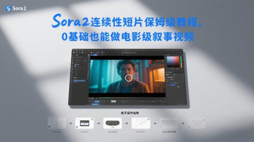 Sora2连续性短片保姆级教程，0基础也能做电影级叙事视频-知计