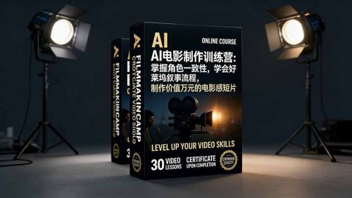 AI电影制作训练营：掌握角色一致性，学会好莱坞叙事流程，制作价值万元的电影感短片-知计