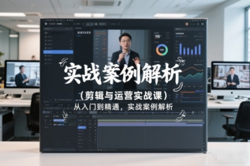 剪辑与运营实战课,从入门到精通,实战案例解析(更新2026)-知计