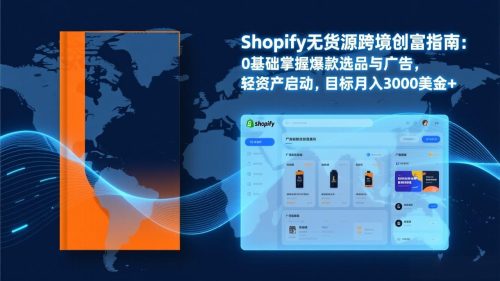Shopify爆款打法实战：从选品到广告投放，复制爆款模型，驱动独立站月销售额破万刀-知计