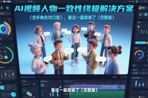 AI视频人物一致性终极解决方案(含多角色对口型)，看这一篇就够了(完整版)-知计