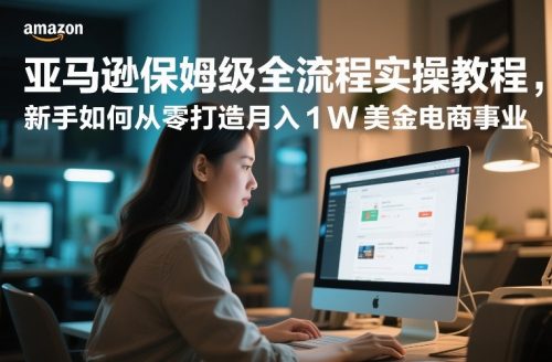 亚马逊保姆级全流程实操教程，新手如何从零打造月入1W美金电商事业-知计
