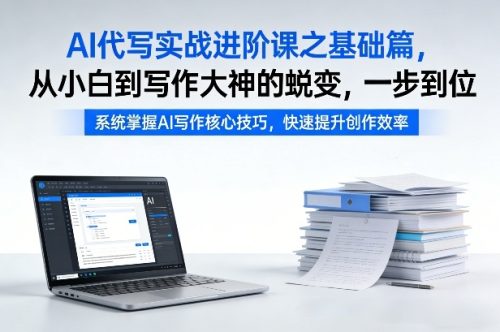 AI代写实战进阶课之基础篇,从小白到写作大神的蜕变,一步到位【揭秘】