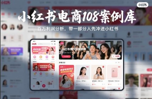 小红书电商108案例库，百W利润分析，带一部分人先冲进小红书【文档】-知计