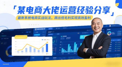 某电商大佬运营经验分享，最新系统电商实战玩法，跳出低毛利实现高效盈利(更新)-知计